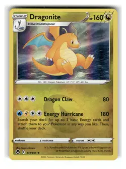 Dragonite 131/195 Holo Rare Silver Tempest Pokemon Holo Near Mint - Image 1