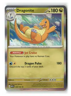 Dragonite 149/165 Rare 151 Pokemon Holo Near Mint - Image 1