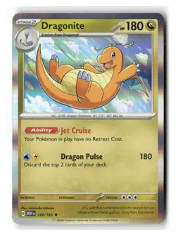 Dragonite 149/165 Rare 151 Pokemon Holo Near Mint - Image 1