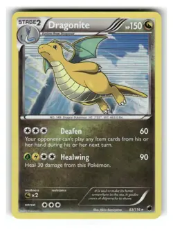 Dragonite 83/116 Holo Rare Plasma Freeze Pokemon Holo Lightly Played - Image 1