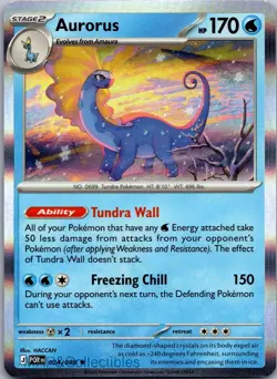 Aurorus 024/088 Rare Perfect Order Pokemon Holo Near Mint - Image 1
