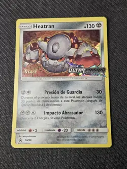 Pokemon TCG Heatran SM96 Sun & Moon Prerelease Staff Promo Spanish LP - Image 1