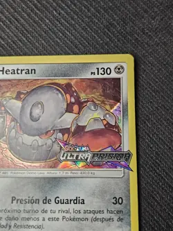 Pokemon TCG Heatran SM96 Sun & Moon Prerelease Staff Promo Spanish LP - Image 3