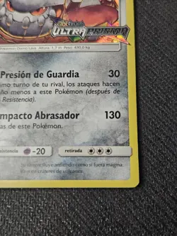 Pokemon TCG Heatran SM96 Sun & Moon Prerelease Staff Promo Spanish LP - Image 4