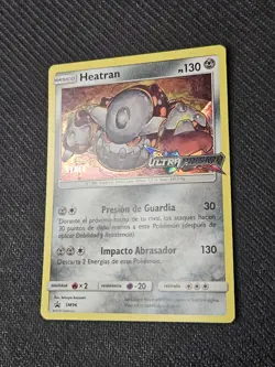 Pokemon TCG Heatran SM96 Sun & Moon Prerelease Staff Promo Spanish LP - Image 5