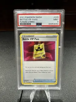 Pokemon 2021 Battle VIP Pass Fusion Strike PSA 9 - Image 1