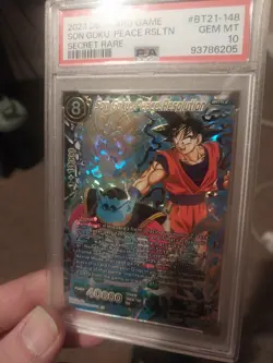 Dragon Ball Super Card Game - Son Goku Peace Resolutions - Gem Mint - PSA 10 - Image 1