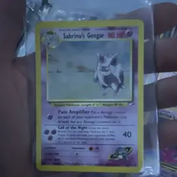 Pokemon Sabrina's Gengar 014/132 Gym Heroes Holo Rare 80 HP English Card - Image 1