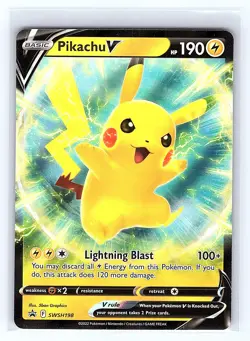 SWSH: Sword & Shield Promo Cards #SWSH198 Pikachu V - Image 1