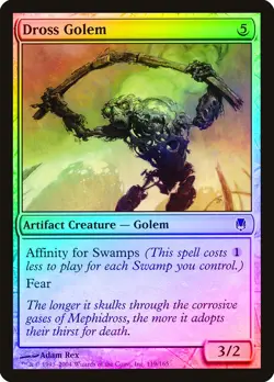 Dross Golem FOIL Darksteel NM Artifact Common MAGIC GATHERING CARD ABUGames - Image 1