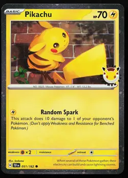Pikachu (Pokemon Day 2026) 051/162 Holo Stamped Promo Pokemon Card - Image 1