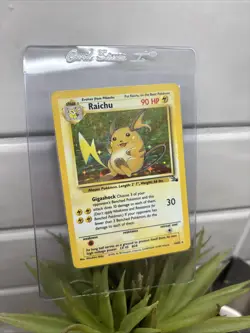 Pokemon TCG Raichu Fossil Holo Rare Card 14/62 Unlimited - Image 1
