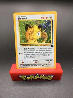Meowth Holo #10 2000 Pokemon Promo Card LP/NM - Image 1