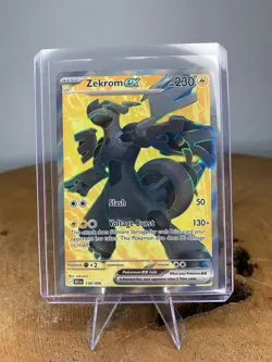 Pokemon Zekrom EX Ultra Rare Holo Sv: Black Bolt 158/086 230 HP Card - Image 1