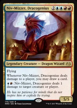 Slightly Played, English - 4 x MTG Niv-Mizzet, Dracogenius Modern Masters 2017 - Image 1