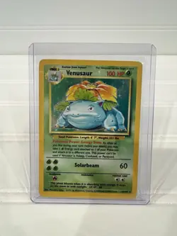 Pokemon TCG Venusaur Holo Rare Card 15/102 Base Set 1999 Unlimited - Image 1