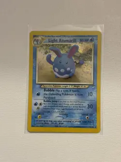 Pokemon TCG Light Azumarill Neo Destiny 13/105 Holo Unlimited Holo Rare LP - Image 1