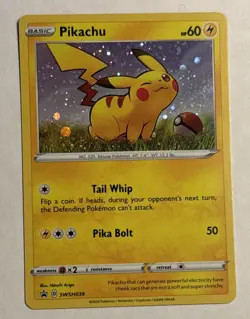 Pikachu SWSH039 Cosmos Holo Pokemon TCG Black Star Promo Ungraded - Image 1