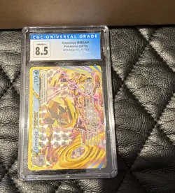 Pokemon TCG Greninja Ultra Rare Card Breakpoint 41/122 CGC 8.5 - Image 1