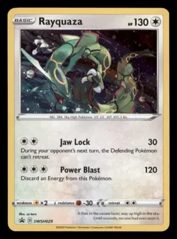 Rayquaza SWSH029 Holo Promo Sword & Shield Promo Pokemon TCG NM - Image 1