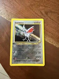 Pokemon TCG Neo Genesis 13/111 Skarmory Unlimited Rare Holo MP - Image 1