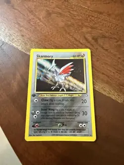 Pokemon TCG Neo Genesis 13/111 Skarmory Unlimited Rare Holo MP - Image 2