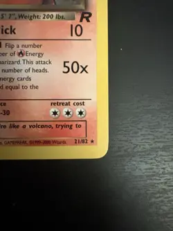 1st Edition Dark Charizard 21/82 CLEAN card NM Team Rocket Pokemon - Image 4