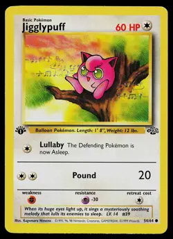 Pokemon Card - Jigglypuff Jungle 54/64 1st Edition - Image 1
