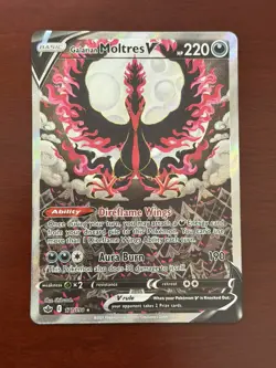 Galarian Moltres V (Alternate Full Art) 177/198 Swsh06: Sword & Shield Pokemon - Image 1