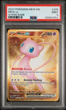 2023 POKEMON MEW EN-151 HYPER RARE #205 MEW EX PSA 9 - Image 1