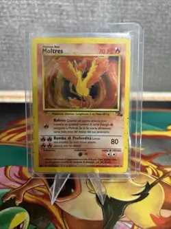 Moltres 12/62 Pokemon Fossil Set Vintage Rare Holo, LP - Image 1