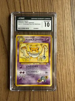 1999 Pokemon Japanese Gym 2 Sabrina's Hypno Rare CGC 10 GEM MINT - Image 1