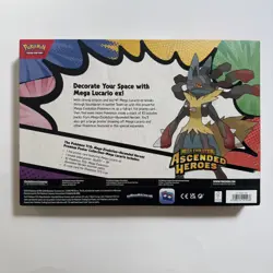 Pokemon TCG Ascended Heroes Premium Poster Collection Mega Lucario Brand New - Image 2