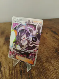 2018 Pokemon Ultra Prism Ultra Rare Lusamine 153/156 - Image 2