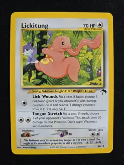 LP+/NM 2001 POKEMON SOUTHERN ISLANDS PROMO 16/18 LICKITUNG RARE WOTC *CLEAN* - Image 1