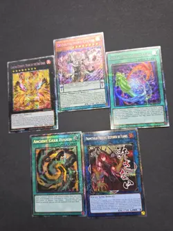 Yu-Gi-Oh! TCG Lot Of 5 Starlight Rare Cards From Rarity Collection 5 NM - Image 2