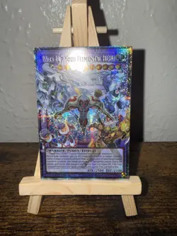 YUGIOH Wake Up Your Elemental HERO RA05-EN142 OVERFRAME Extended Art Starlight - Image 2