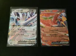 LP Lugia ex & Ho-Oh ex 2 Card Set Holo Rare Pokemon Cards Pokemon TCG - Image 1
