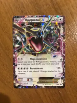Pokemon TCG Rayquaza EX XY69 Holo Black Star Promo Card - Image 1