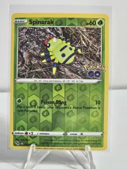 Pokemon GO Spinarak 006/078 & Numel 013/078 ***DITTO PEEL CARDS*** - Image 1