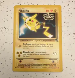 Pokemon Pikachu 4 Wizards Black Star Promo Rare Regular 50 HP Card English - Image 1