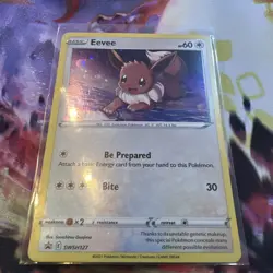Eevee Black Star Promo Holo Evolving Skies SWSH127 Pokemon Card 2021 Cosmos NM - Image 1