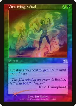 Vitalizing Wind FOIL Prophecy HEAVILY PLD Green Rare MAGIC MTG CARD ABUGames - Image 1
