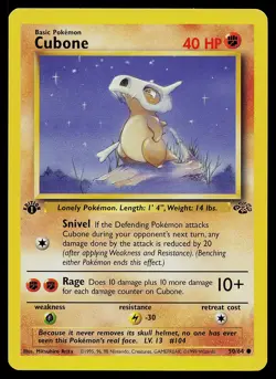 Pokemon Card - Cubone Jungle 50/64 1st Edition - Image 1