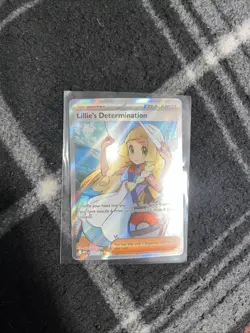 Lillie’s Determination 169/132 Full Art Trainer Pokemon Card NM - Image 1
