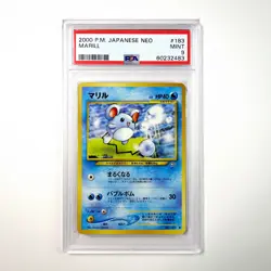 Pokemon PSA 9 Marill 183 Japanese Neo 1 Genesis - Image 1