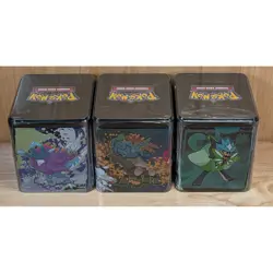 Pokemon TCG Stacking Tin Set 2025 Gouging Fire Walking Wake Iron Leaves Sealed - Image 4