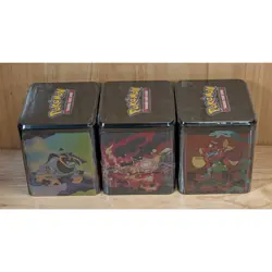 Pokemon TCG Stacking Tin Set 2025 Gouging Fire Walking Wake Iron Leaves Sealed - Image 5