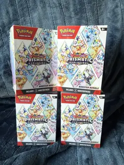 Lot of (4) Pokemon TCG Prismatic Evolutions Booster Bundles SEALED - Image 1