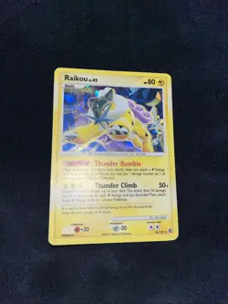 Raikou LV.42 Holo Card 16/132 Secret Wonders 2007 Major Holo Bleed-NM Condition - Image 1